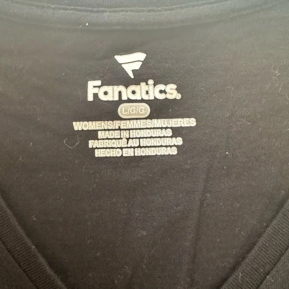 Fanatics Black & Gold Los Angeles Dodgers 2020 World Series Champion V-Neck Tee - Picture 5 of 6